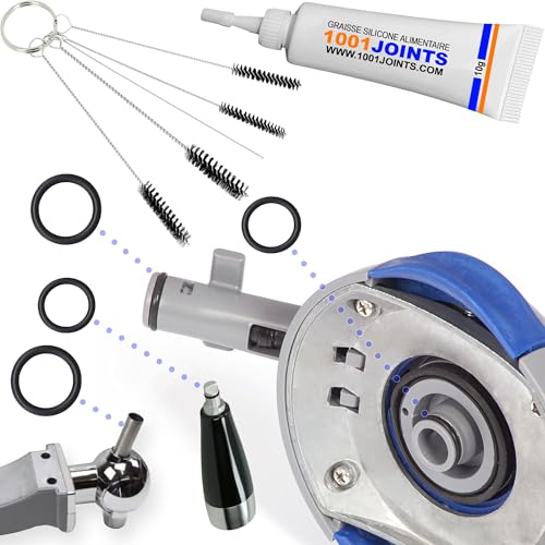 Set mit 4 Dichtungen, Ausgießer, Druckstange, Ersatzteil, kompatibel mit Perfect Craft HD3720, HD3620, HD3610, HD3600 etc von 1001JOINTS