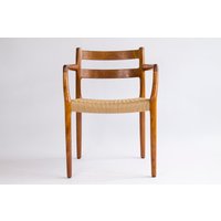 1 Of 2 Niels Moller Model 67 Armchair, 1976 - Restored Teak & Danish Cord Weaving 1 Of 2 Niels Moller Model 67 Armchair, 1976 - Restored Teak & Danish Cord Weaving von 1001VintageChairs
