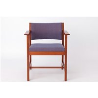 1 Of 2 Vintage Bm73 Armchair By Børge Mogensen For Fredericia, 1960S - Refurbished Teak Frame, Worldwide Shipping von 1001VintageChairs
