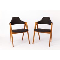 Set Of 2 Oak Compass Chairs By Kai Kristiansen - 1960S, Sva Møbler, Denmark von 1001VintageChairs