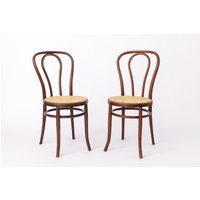 Set Of 2 Vintage Bentwood Chairs - 1950S-1960S, Beech Wood, New Viennese Weaving, Mid-Century Dining Set Of 2 Vintage Bentwood Chairs - 1950S-1960S, Beech Wood, New Viennese Weaving, Mid-Century Dining von 1001VintageChairs