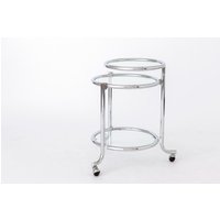 Vintage 1960S-1970S Side Table With Movable Glass Top - Chromed Metal Frame, Stylish & Functional Vintage 1960S-1970S Side Table With Movable Glass Top - Chromed Metal Frame, Stylish & Functional von 1001VintageChairs