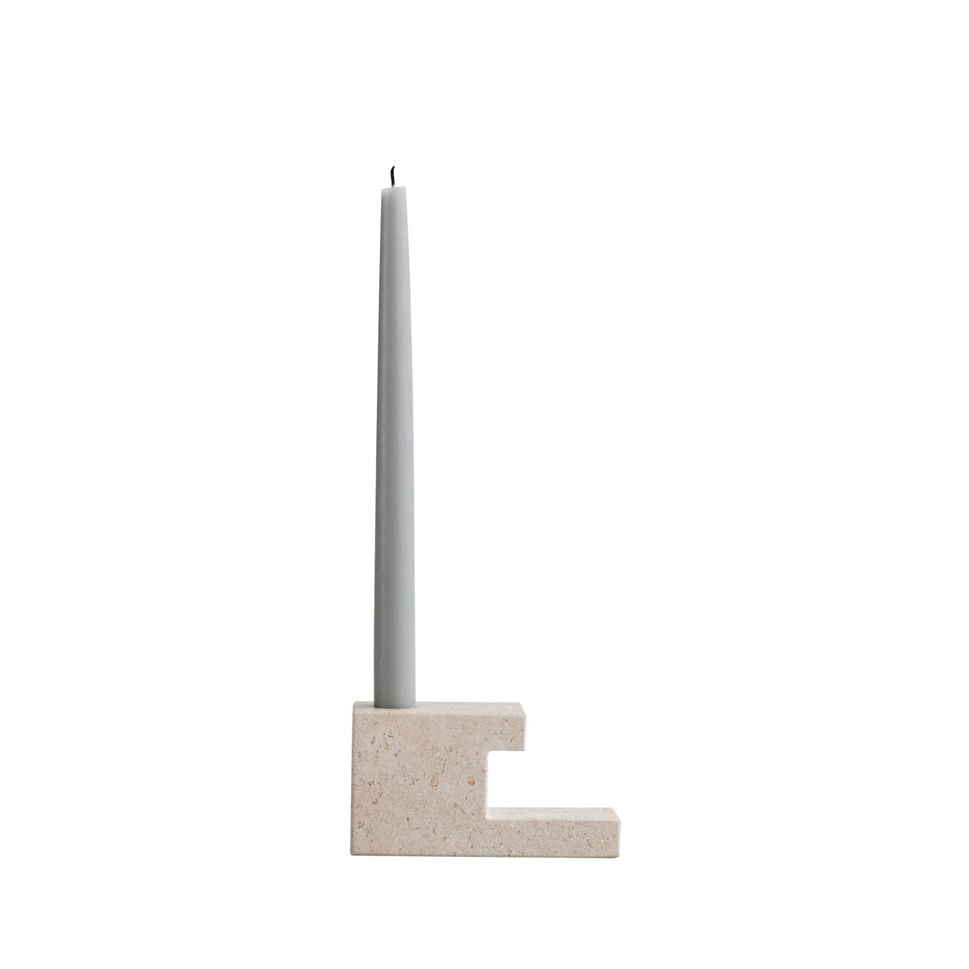 101 COPENHAGEN // BRICK CANDLE HOLDER LOW - KERZENSTÄNDER | LIMESTONE von 101 Copenhagen