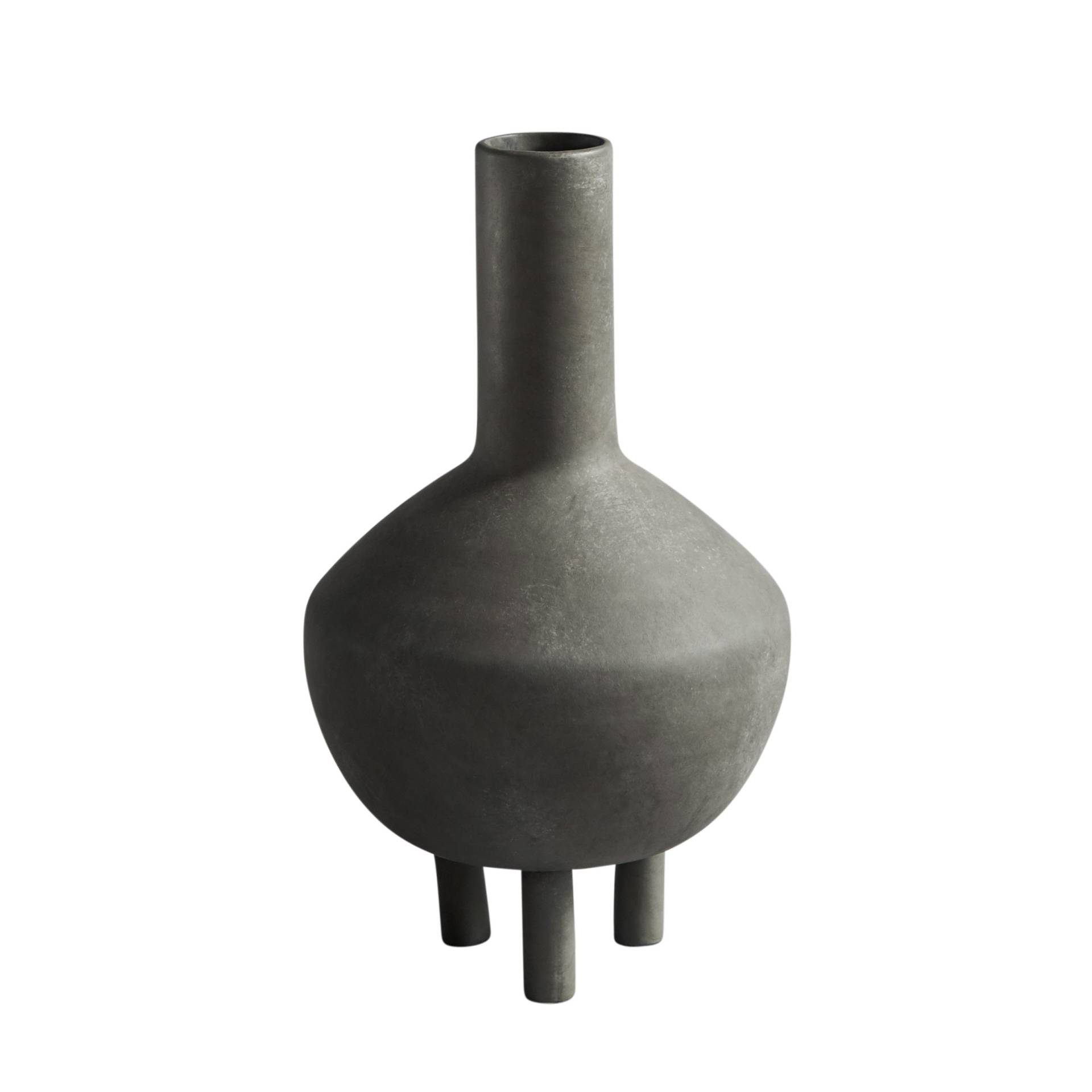 101 COPENHAGEN // DUCK - VASE | FAT | DARK GREY von 101 Copenhagen