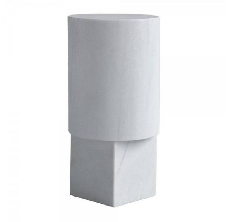 101 Copenhagen Beistelltisch Beistelltisch Hocker Column Table aus weißem Marmor von 101 Copenhagen