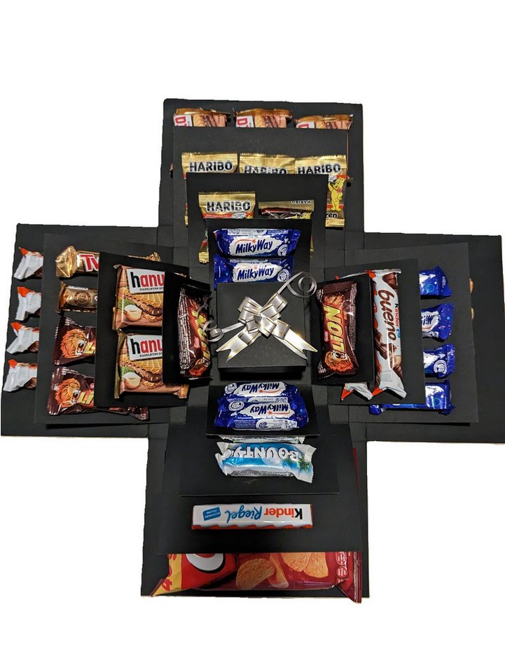 101DIYStudio Geschenkbox Leere Explosionsbox Geschenkbox, Überraschungsbox Geburtstag Hochzeit (Geburtstag Hochzeit, Mit mehreren Schichten), Inkl. Zubehör und Videoanleitung von 101DIYStudio