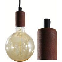 2M Rusted Pendelleuchte L 1, 5M Hängelampe 2, 5M Rost Metall Lampenfassung E27 3M Textilkabel von 101lightsPL