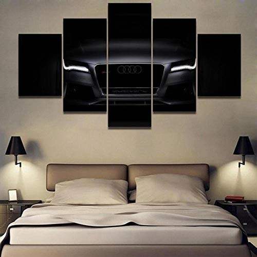 104Tdfc Audi Bilder XXL 5 Teile wandbild leinwand Kunstdrucke leinwandbilder 5 TLG Creative Gift Home Dekorative Poster Geschenke von 104Tdfc