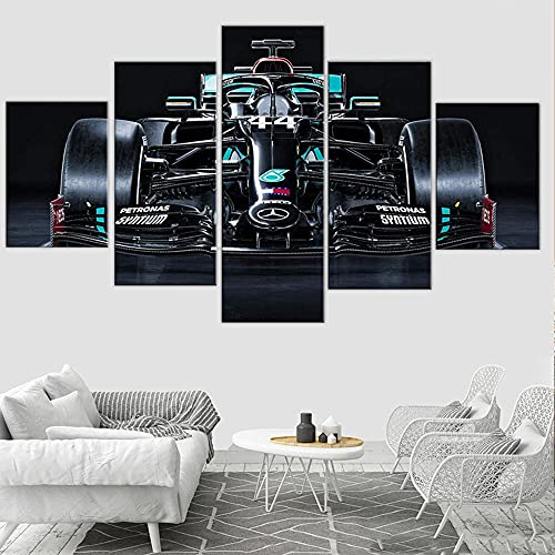 104Tdfc Bilder XXL 5 Teile wandbild leinwandbilder Kunstdrucke Amg Mercede F1 Sportwagen XXL 5 Teiliges Wandbild Mit Rahmen Größe 150x80CM Leinwandbild Wandbilder Halloween Geschenk von 104Tdfc