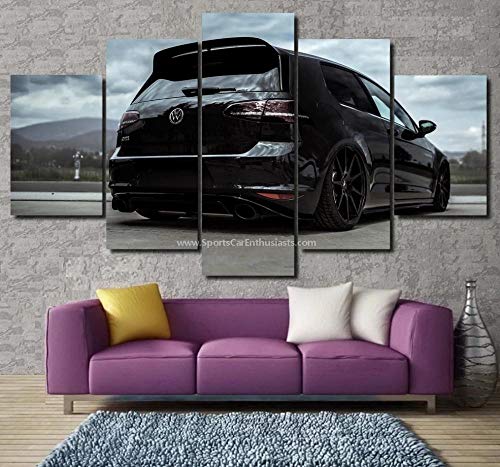 104Tdfc Leinwand Bild Format Wandbilder Wohnzimmer Wohnung Deko Kunstdrucke 5 Teilig Golf MK7 GTI Leinwand Bilder 5 Teilig Kunstdruck Modern Wandbilder von 104Tdfc