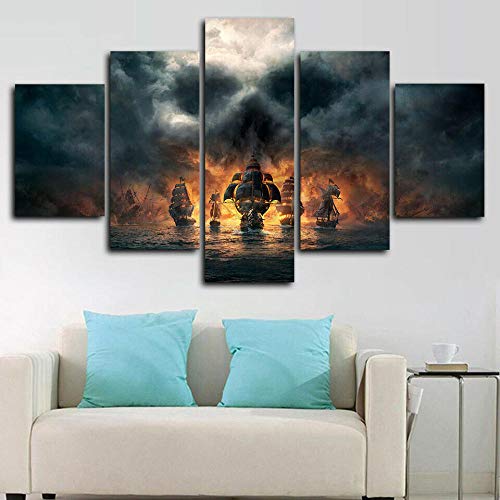 104Tdfc Piraten Schiffe See Schädel Feuer Bilder 5 teilig Dekorative leinwand malerei 5 stück Leinwandbild wandbilder Wohnzimmer Schlafzimmer Wand Dekoration XXL Tapete 104Tdfc Piraten Schiffe See Schädel Feuer Bilder 5 teilig Dekorative leinwand malerei 5 stück Leinwandbild wandbilder Wohnzimmer Schlafzimmer Wand Dekoration XXL Tapete von 104Tdfc
