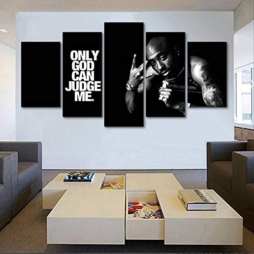 104Tdfc Puzzle 5 teilig Bilder wandbild 200x100CM Cadeau d'Halloween Tupac Amaru Shakur Rapper-Jungs Modulare Wandkunst Wandaufkleber Teiliges Vlies Leinwandbild Dekoration 104Tdfc Puzzle 5 teilig Bilder wandbild 200x100CM Cadeau d'Halloween Tupac Amaru Shakur Rapper-Jungs Modulare Wandkunst Wandaufkleber Teiliges Vlies Leinwandbild Dekoration von 104Tdfc