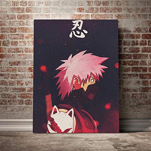 104Tdfc XXL Unframed 1 Panel Canvas Prints Kakashi Hatake Anime Painting Picture 1 Part Panels Pictures on Canvas Wall Art Modular Wallpapers Home Decor Mural Hd Print Poster von 104Tdfc