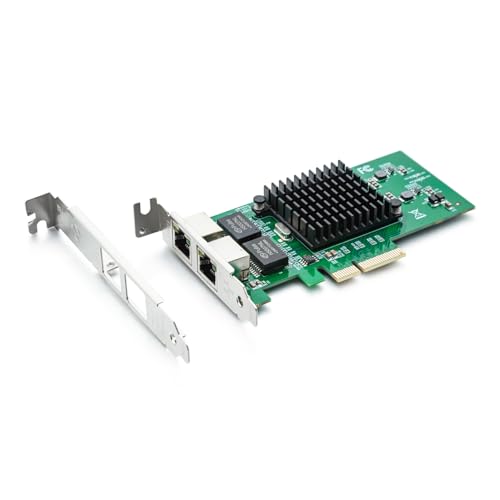 10/100/1000Mbps Gigabit Ethernet Converged Network Adapter (NIC) with Intel 82576 Chip | Ethernet PCI Express Network Card | Dual RJ45 Copper Ports | PCI Express 2.0 X4 | Compare to Intel E1G42ET von 10Gtek