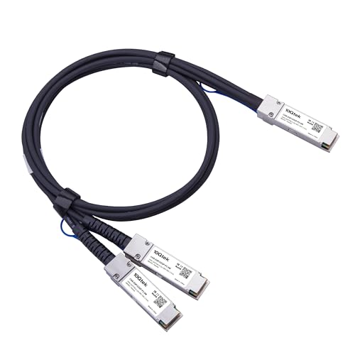 100GbE to 2x50GbE Splitter DAC, QSFP28 to 2xQSFP28 (4CHx25G to 2x2CHx25G), for Mellanox MCP7H00-G02A 2.5-meter von 10Gtek
