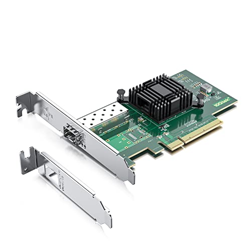 10Gtek® 10GbE PCIE Netzwerkkarte für Intel X520-DA1, 82599EN Chip, Single SFP+ Ports, 10Gbit PCI Express x8 LAN Adapter, 10Gb NIC für Windows Server/Linux/VMware von 10Gtek