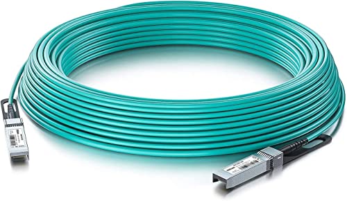 10Gtek® 10GbE SFP+ AOC Kabel 3-Meter(9.8ft), 10GBASE Active Optical SFP Cable für Cisco SFP-10G-AOC3M, Ubiquiti UniFi, Supermicro, Mikrotik, Netgear, TP-Link, D-Link, Zyxel, QNAP NAS, Open Switch von 10Gtek