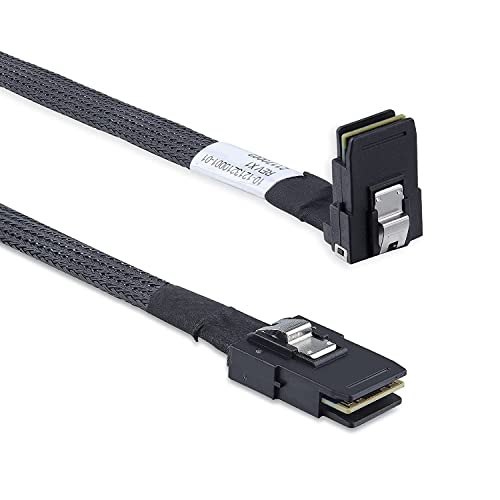 10Gtek® 6G Internes Mini SAS SFF-8087 zu SFF-8087 Cable, Straight to Right Angle, 100-Ohms, 1-Meter(3.3-ft) von 10Gtek