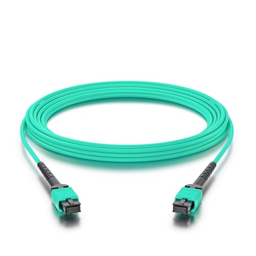 10Gtek® Fiber Patch Cable - MPO to MPO OM3 Multimode Fiber Jumper Patch Cord, 8-core Fiber for QSFP+Transceivers Application, 0.5-Meter(1.65-ft) von 10Gtek