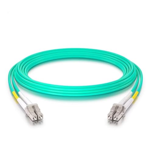 10Gtek [2 Stück] LC zu LC OM3 Multimode Duplex 3-meter, LWL Glasfaser Patchkabel Fibre Optic Patch Cable 50/125μm LSZH für MMF SFP SFP+ Transceiver, Aque von 10Gtek