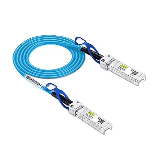 10Gtek Blue Color 25G SFP+ DAC Cable, Compatible for Cisco SFP-H25GB-CU2M, Ubiquiti, MikroTik, Arista, Supermicro and More, 2-Meter(6.6ft) von 10Gtek