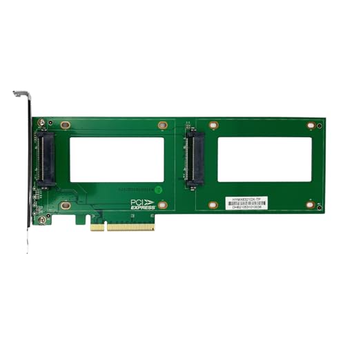 10Gtek Dual U.2 (SFF-8639) to PCIe 4.0 x8 Adapter Card - Compatible with Servers/NAS/Desktop Storage Systems von 10Gtek