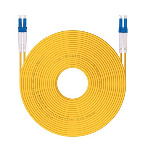 10Gtek Fiber Patch Cable - LC to LC OS2 10Gb/Gigabit Singlemode Jumper Duplex 9/125 LSZH Fiber Optic Cord for SMF SFP Transceiver, Yellow, 7-Meter(23-ft) von 10Gtek