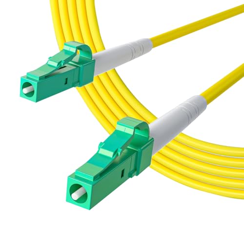 10Gtek LC/APC zu LC/APC Simplex OS2 Single-Mode Glasfaserkabel 5-Meter, FTTH LWL Patchkabel Fiber Patch Cord, 9/125μm LSZH 10Gtek LC/APC zu LC/APC Simplex OS2 Single-Mode Glasfaserkabel 5-Meter, FTTH LWL Patchkabel Fiber Patch Cord, 9/125μm LSZH von 10Gtek