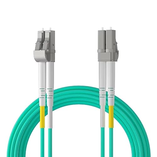 10Gtek LC zu LC OM3 Multimode Duplex 2-Meter, LWL Glasfaser Patchkabel Fibre Optic Patch Cable 50/125μm LSZH für SFP SFP+ Transceiver, Aque von 10Gtek