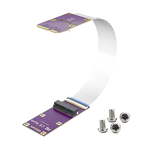 10Gtek Mini PCIe mSATA Extender Cable for Wireless Card mSATA SSD, Male to Female, 0.2-m von 10Gtek