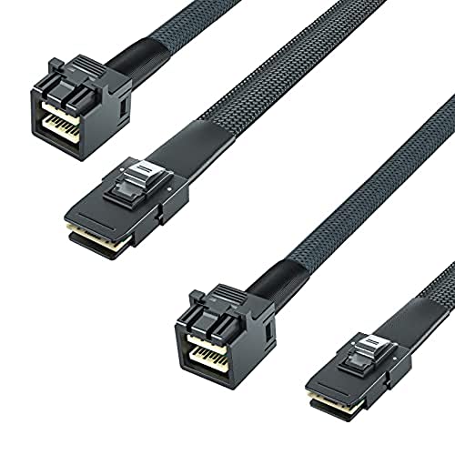 10Gtek® 2 Meter (2.64 ft) Internes Mini SAS HD zu Mini SAS Kabel, SFF-8643 zu SFF-8087, 2 Stück von 10Gtek