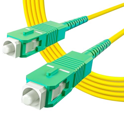 10Gtek OS2 SC/APC zu SC/APC Simplex LWL Patchkabel 2-meter, 9/125 Singlemode Glasfaserkabel Fiber Patch Cable LSZH, Kompatibel mit Glasfaser bis in die Wohnung (FTTH, Fiber to the Home) von 10Gtek
