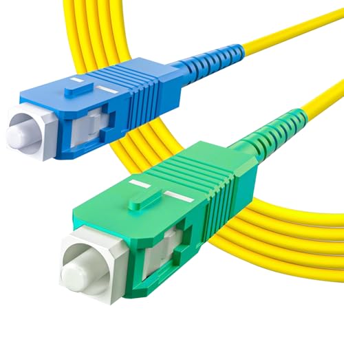 10Gtek OS2 SC/APC zu SC/UPC Simplex LWL Patchkabel 2-meter, 9/125 Singlemode Glasfaserkabel Fiber Patch Cable LSZH von 10Gtek