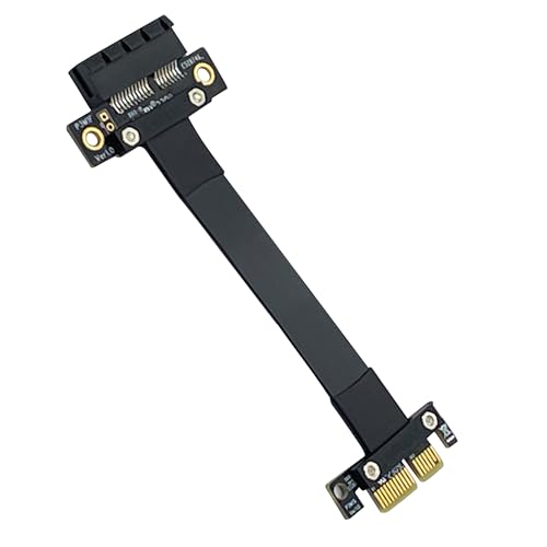 10Gtek PCIe 3.0 Extension Riser Cable, X1 to X1, M to F, 180° to 180°, Cable Length 15cm, P311MF1115 von 10Gtek