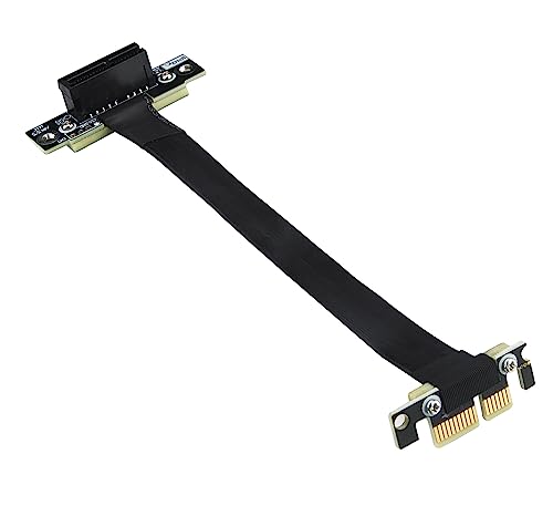 10Gtek PCIe 3.0 Riser Cable, X1 to X1, M to F, 90° to 90°, Cable Length 30cm, P311MF5530 von 10Gtek