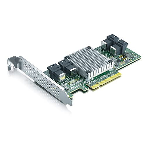 10Gtek PCIe to SFF-8643 for U.2 SSD, X8, (4) SFF-8643, with PEX8724 Controller, Support bifurcate PCIe Slot von 10Gtek