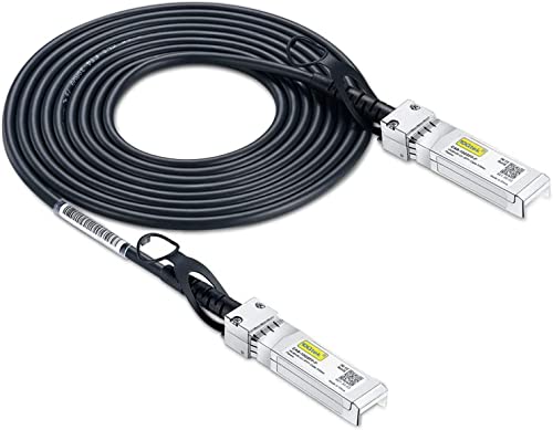 10Gtek SFP+ DAC Twinax Kabel 10-Meter(33ft), 10G SFP+ to SFP+ Direct Attach Copper Kabel Passive Cable für Cisco SFP-H10GB-CU10M, Ubiquiti UniFi, TP-Link, Netgear, D-Link, Zyxel,Mikrotik and More von 10Gtek