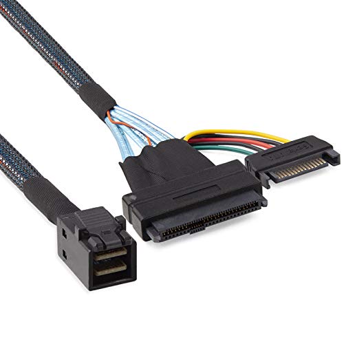 12G Internal Mini SAS SFF-8643 to U.2 SFF-8639 NVMe SSD Cable with 15 pin Male SATA Power Connector, PCIe 4.0, 85 Ohm, 3.3ft/1m 12G Internal Mini SAS SFF-8643 to U.2 SFF-8639 NVMe SSD Cable with 15 pin Male SATA Power Connector, PCIe 4.0, 85 Ohm, 3.3ft/1m von 10Gtek