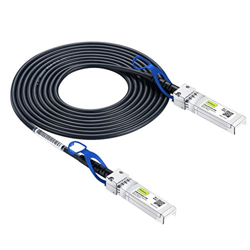 10Gtek 25G SFP28 DAC Cable, 25GBASE-CR SFP28 to SFP28 Passive Direct Attach Copper Twinax Cable for Intel XXVAOCBL1M, 1-Meter(3.3ft) von 10Gtek