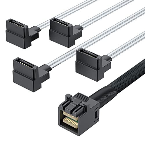 10Gtek® SFF-8643 zu 4x Sata 0.5-Meter(1.65-ft) Straight to Right Angle, 6G Internal Mini SAS HD to SATA 7pin Hard Disk Data Server Raid Cable 10Gtek® SFF-8643 zu 4x Sata 0.5-Meter(1.65-ft) Straight to Right Angle, 6G Internal Mini SAS HD to SATA 7pin Hard Disk Data Server Raid Cable von 10Gtek