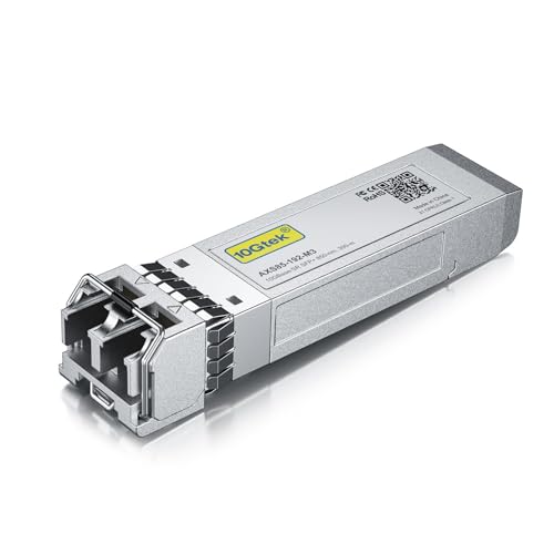 10Gtek für Arista SFP+ SR Multimode Transceiver SFP-10G-SR/SFP-10G-SRL, 10GBase-SR SFP+ Fibre Modul, Dual LC Connector, 850nm, 300m von 10Gtek