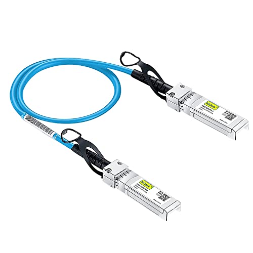 [Blau] 10G SFP+ DAC Kabel 0.3-Meter(0.98ft), Twinax SFP+ Kabel für Ubiquiti UniFi von 10Gtek