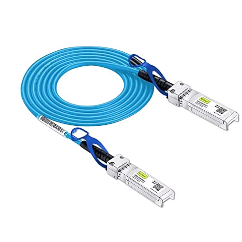 10Gtek Blue Color 25G SFP+ DAC Cable, Compatible for Cisco SFP-H25GB-CU3M, Ubiquiti, MikroTik, Arista, Supermicro and More, 3-Meter(10ft) von 10Gtek