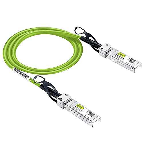 [Grün] 10G SFP+ DAC Kabel 3-Meter(9.8ft), Twinax SFP+ Kabel für Cisco SFP-H10GB-CU3M, Meraki MA-CBL-TA-3M, Ubiquiti UniFi, D-Link, Supermicro, Netgear, Mikrotik, Open Switches von 10Gtek