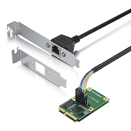 Mini PCIe 1G Gigabit Ethernet Network Card (Intel I210AT), 30-cm Cable Length von 10Gtek