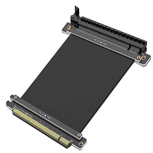 PCI Express 3.0 16X Extender Riser Cable, Anti-interference EMI Material, Black, 180 Degree Cable, 200mm PCI Express 3.0 16X Extender Riser Cable, Anti-interference EMI Material, Black, 180 Degree Cable, 200mm von 10Gtek