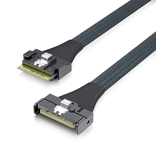 SlimSAS SFF-8654 to MCIO SFF-TA-1016 8i Cable, Mini Cool Edge IO, Straight, PCIe4.0, 85-ohm, 0.75-m(2.46ft) von 10Gtek