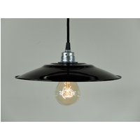Fabriklampe 28cm Emaillelampe Enamel Schwarz Fabriklampe 28cm Emaillelampe Enamel Schwarz von 10kgdesign