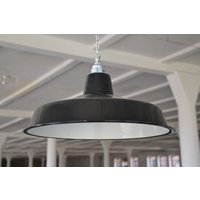 Fabriklampe 41cm Emaillelampe Enamel Schwarz Fabriklampe 41cm Emaillelampe Enamel Schwarz von 10kgdesign