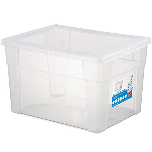 1 x Aufbewahrungsbox mit Deckel 20 Liter - 39x29x24 cm - transparent stapelbar LEBENSMITTELECHT - Kunststoff Box Kiste - Plastik Behälter Organizer - Büro Haushalt Küche Kinderzimmer Spielzeugkiste von #11